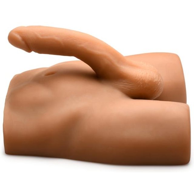 JOCK - Masturbateur Anal avec Godemichet Flexible - Teinte Mo