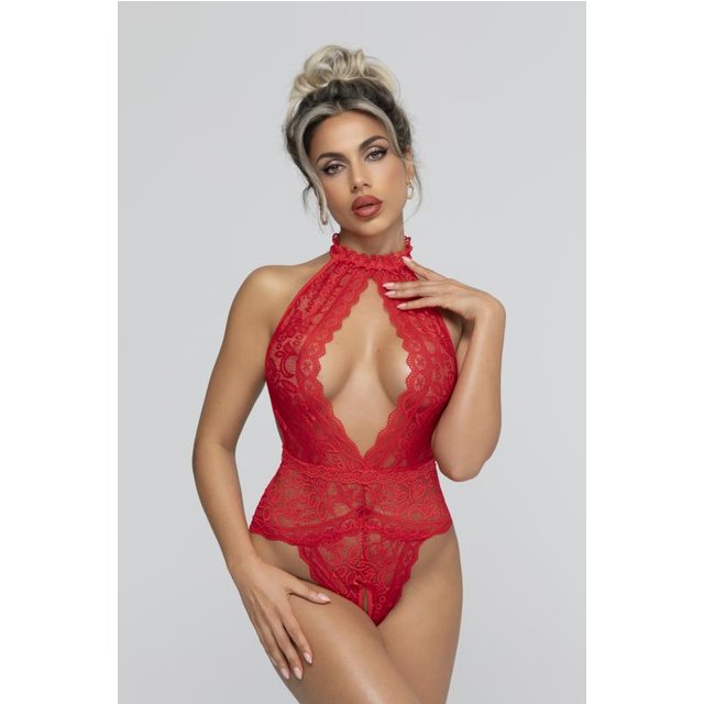 - Body Ouvert Eleonora - Rouge