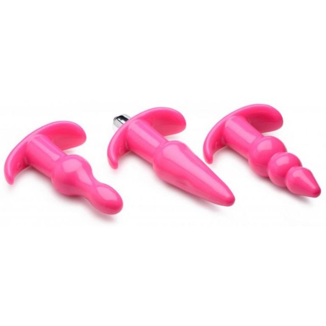 Thrill Trio Plug anal - Lot de 3 - Rose