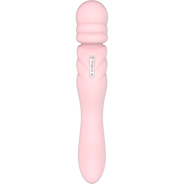 - Vibro Wand double extrémité - Rose pâle