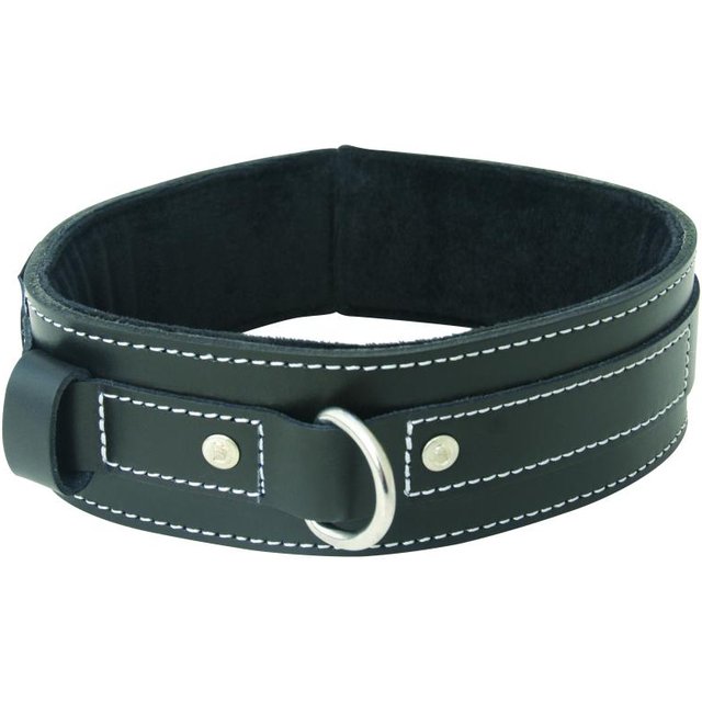 - Edge Lined Leather Collar