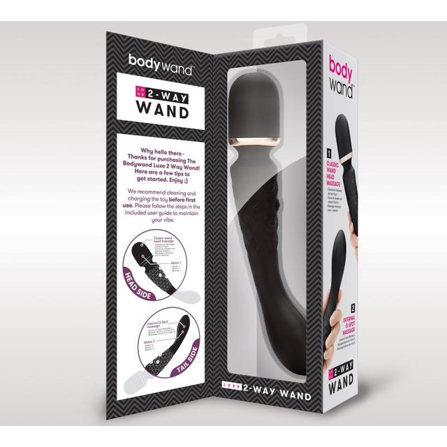 Bodywand - Luxe 2-Way Wand Large Black