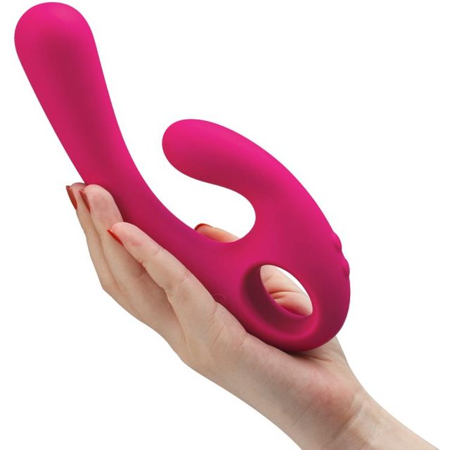 - Flex Bi Bendable Dual Stimulation Vibromasseur Rose