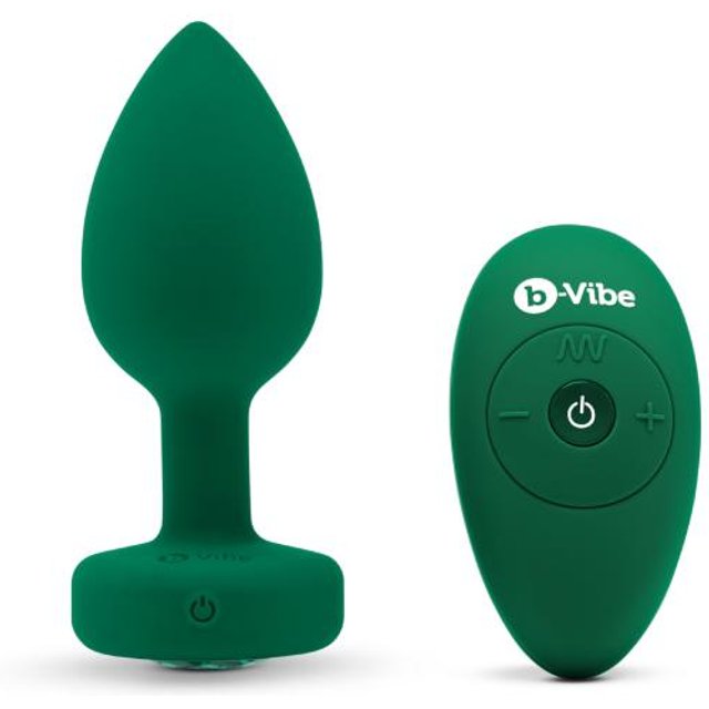 - Vibrating Jewel Plug M/L Emerald