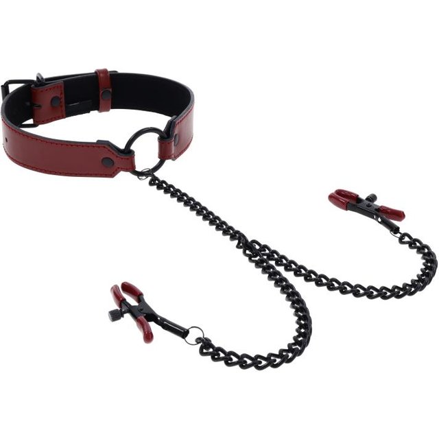 - Saffron Collar with Nipple Clamps