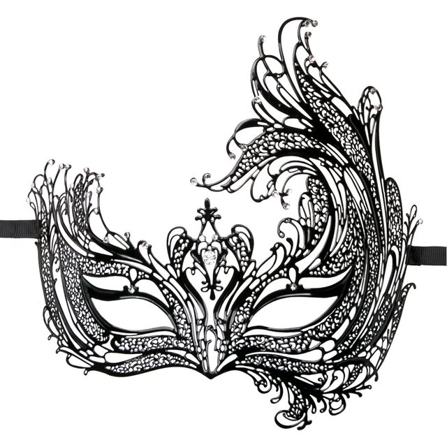 Masque métallique noir