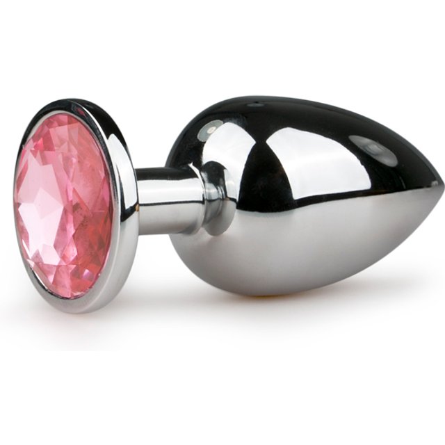 EasyToys - Plug anal métallique avec diamant rose - L