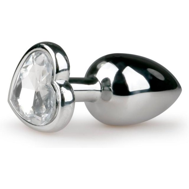 EasyToys - Plug anal métallique - Diamant cœur - S