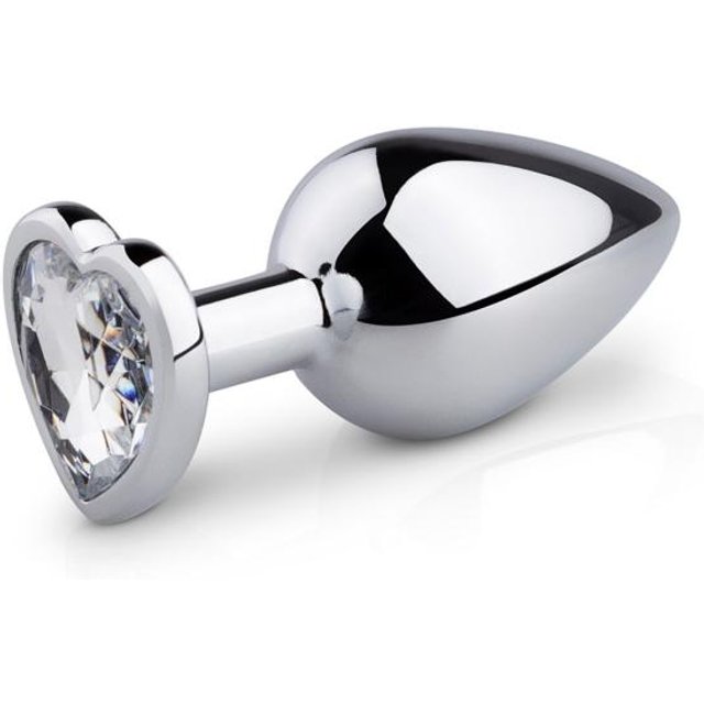 EasyToys - Plug anal métallique - Diamant cœur - M