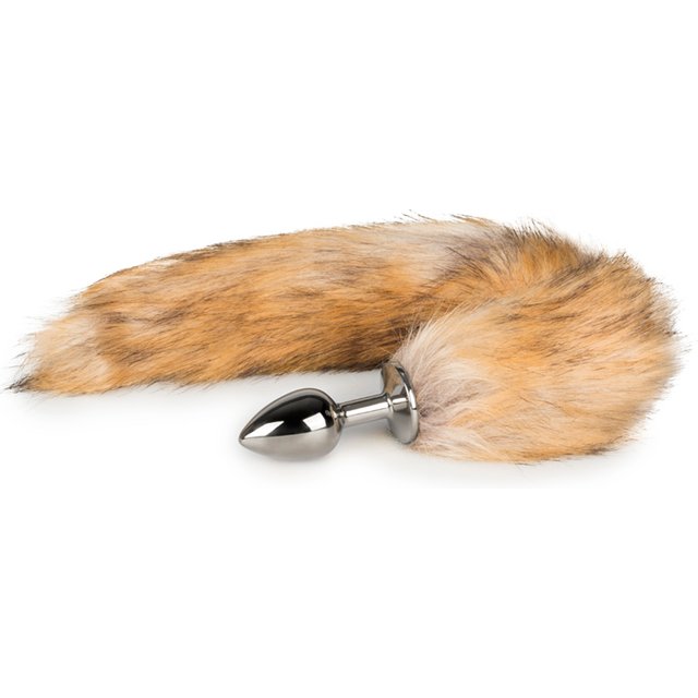 EasyToys – FETISH COLLECTION Plug Anal Argent – Queue de Renard Beige