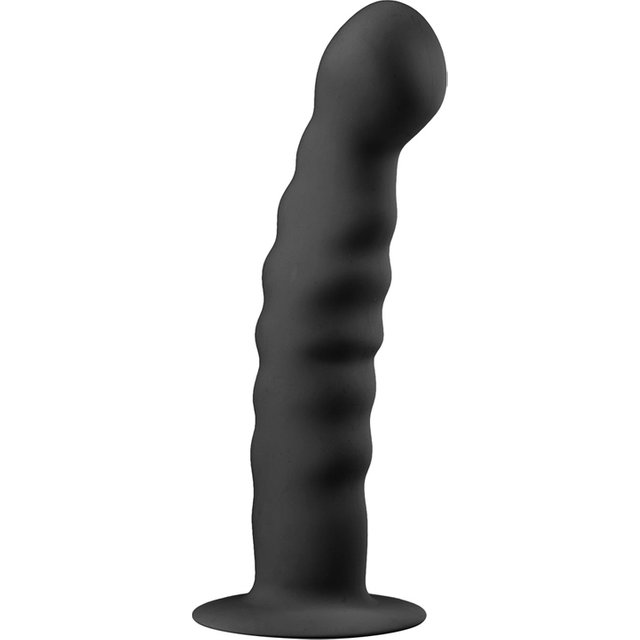 EasyToys - Gode en silicone avec ventouse - Noir