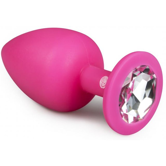 EasyToys - Plug à diamant taille L - Rose