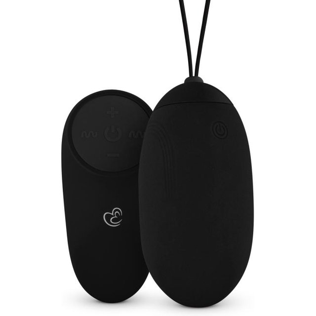 EasyToys - Œuf vibrant avec télécommande - Noir
