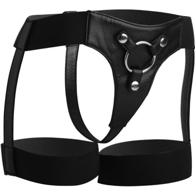 Porte-jarretelles avec harnais strap-on Bardot
