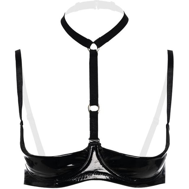 Dark Desire Soutien-gorge avec bonnets 1/4 - noir
