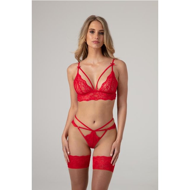 Ensemble en dentelle Marinka - rouge