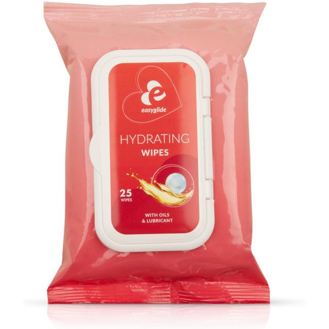 - Lingettes hydratantes avec lubrifiant - 25 lingettes
