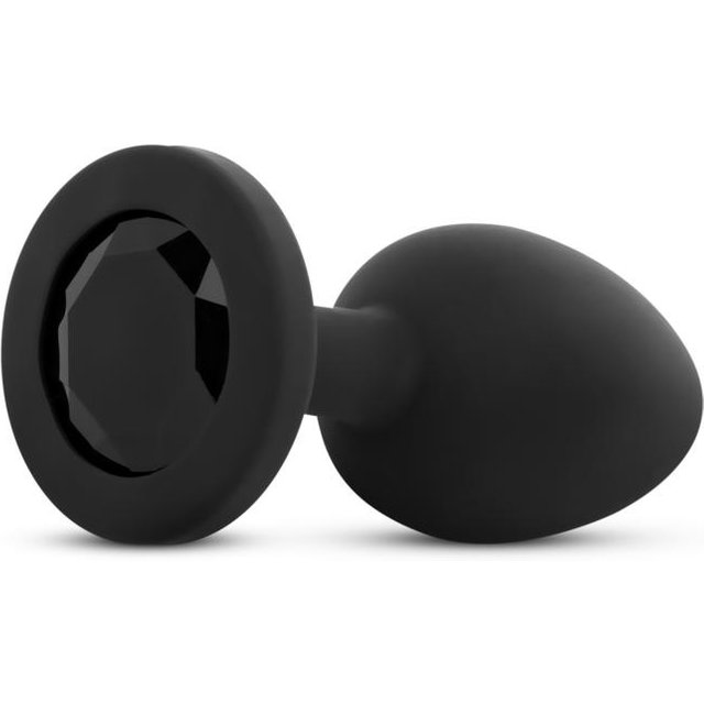 Plug Anal avec Cristal - Noir