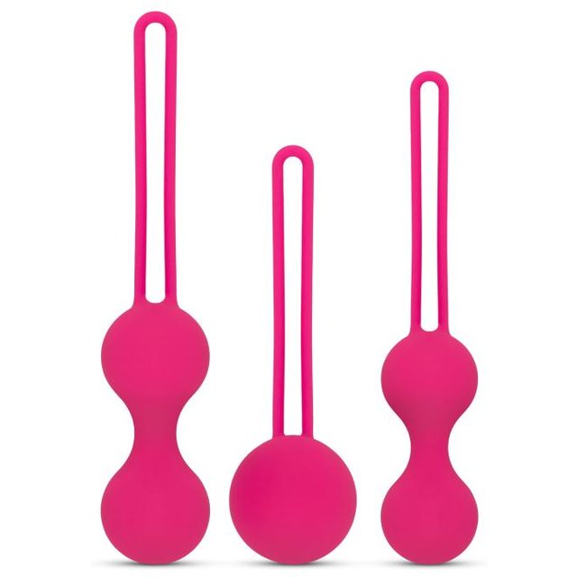 Ensemble de boules de Kegel lestées - Rose