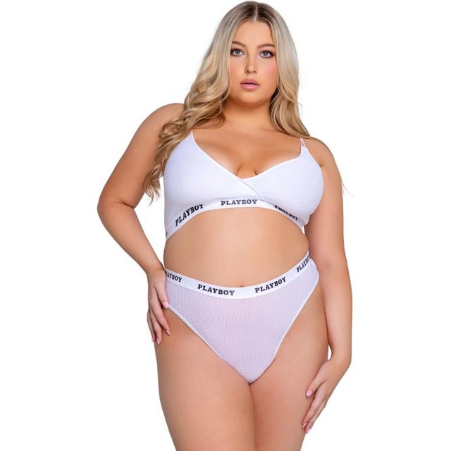 Playboy Lifestyle - Ensemble de Lingerie 2 Pièces - Blanc