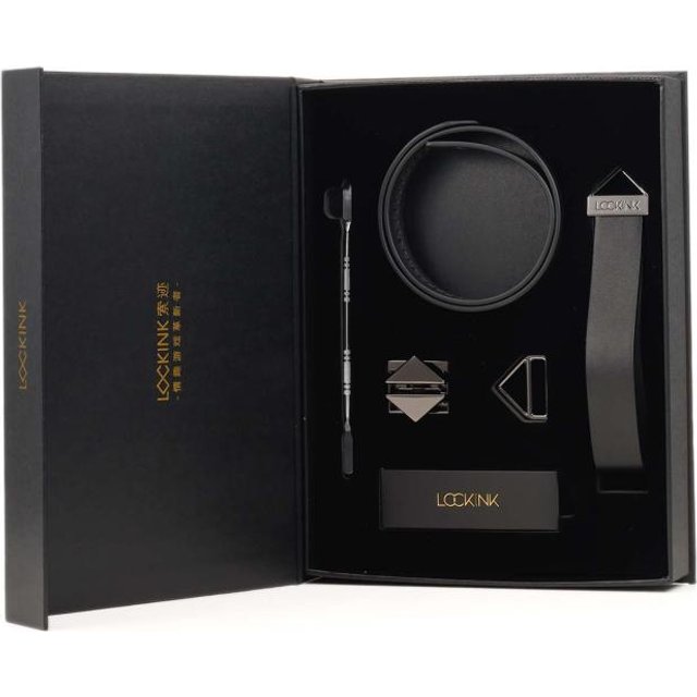 - Collier avec Laisse Set - noir