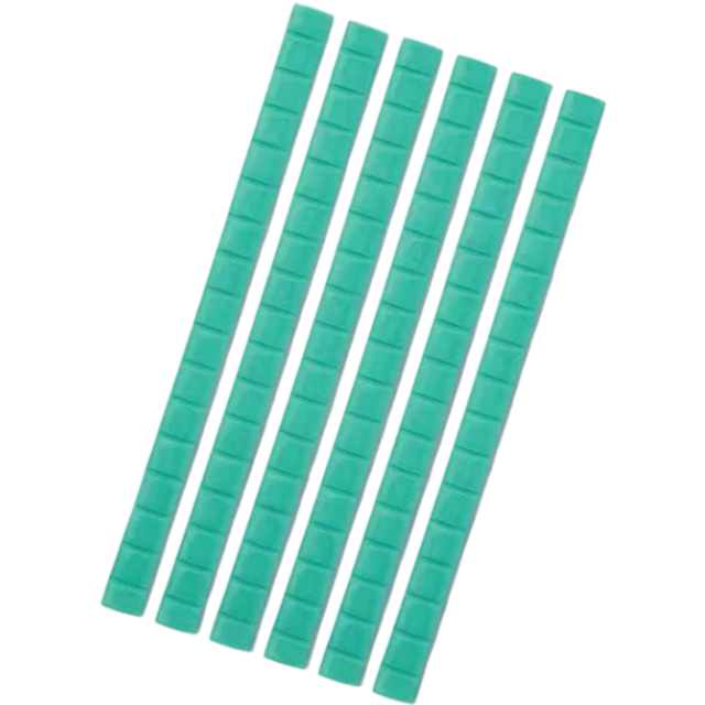 42 sztuki Żelowe kleje do paznokci 5 mm x 2,54 cm 1 cal Wielokrotnego użytku do stojaka treningowego Glina do paznokci zielony
