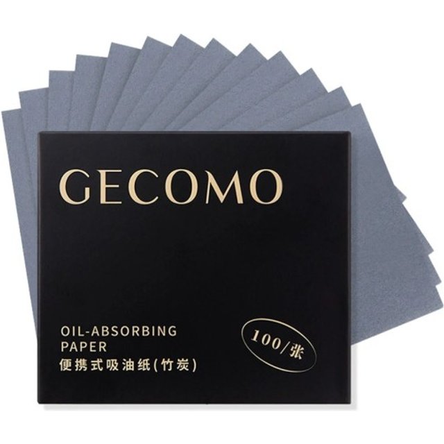 Absorbierende mattierende Papierteile für das Gesicht 100 Stk. Grau Entfernung von Fett von fettiger Haut Mattierung ohne Make-up Für die Handtasche und auf Reisen