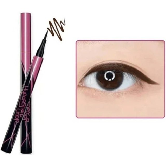 Cienki marker do eyelinera Wodoodporny, płynny eyeliner, długotrwały długopis do eyelinera brązowy