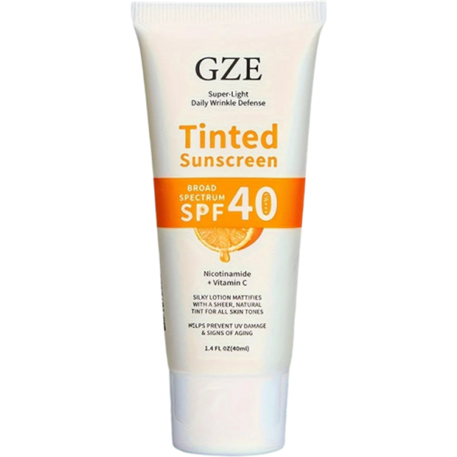 Getönte Sonnencreme für das Gesicht SPF 40 40 ml mit Vitamin C und Niacinamid Mattierender Finish Für alle Hauttöne und die tägliche Pflege