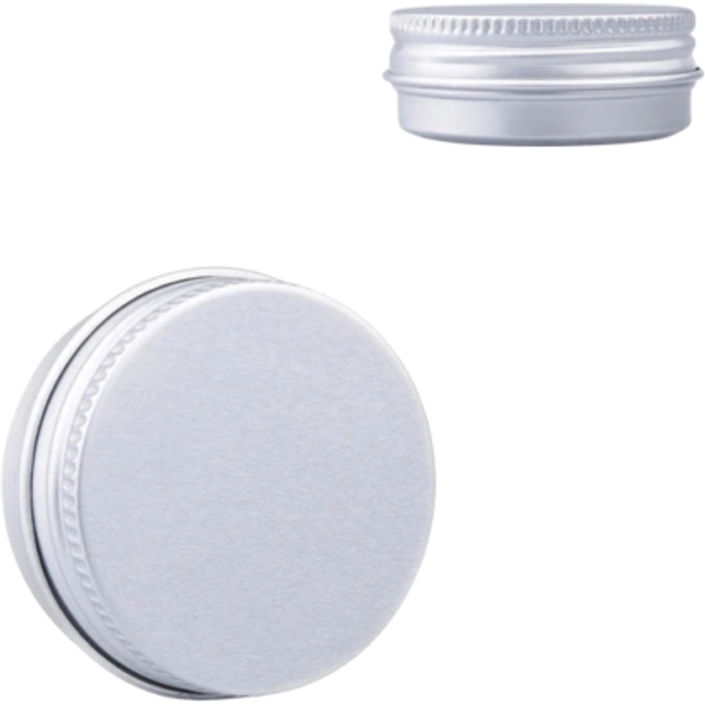 Kosmetyczna plniona dóza 5 szt. 30 ml Aluminiowa gładka zakręcana pojemnik srebrny 47 × 24 mm Opakowanie na krem, balsam, maść, kosmetyki
