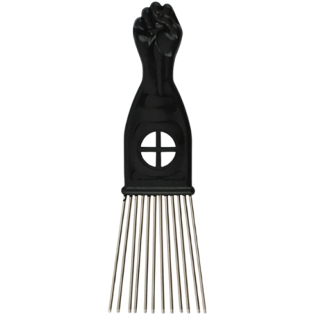 Metalowy grzebień do afro włosów 18×6 cm 12 zębów Profesjonalne narzędzie stylizacyjne do fryzjerstwa Barber Grzebień do loków i gęstych włosów