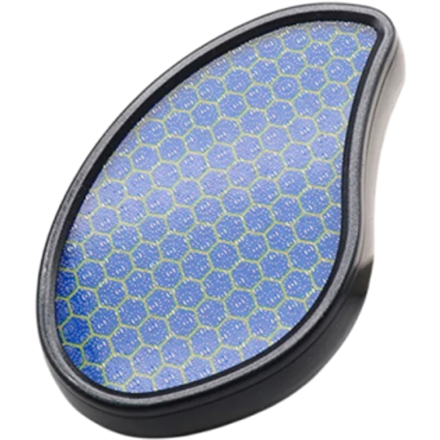 Nano Glass Heel Grinder 10,5 x 5,5 cm Pilnik do stóp, usuwanie zrogowaciałego naskórka, plastikowa skrobaczka do pedicure i stóp czarny