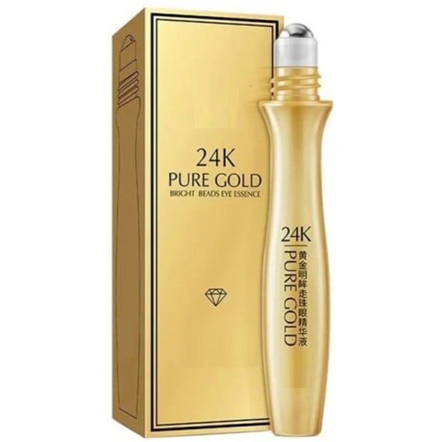 Nawilżające serum pod oczy Roller 15 ml z 24-karatowym złotem Przeciw opuchnięciom i cieniom pod oczami Odżywczy krem przeciwstarzeniowy Chłodzący