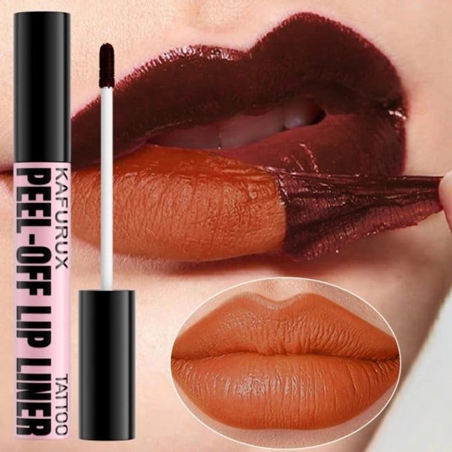 Peelingowa pomadka wodoodporna długotrwała Lip Tint Odporna na przenoszenie Płynna pomadka Długotrwały makijaż ust 6