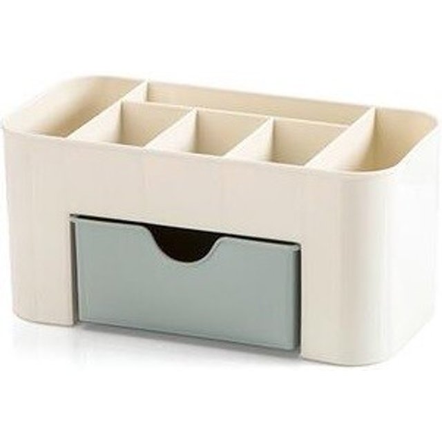 Plastikowy organizer kosmetyczny J696 niebieski