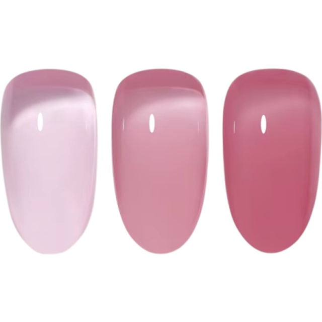 Płynnie warstwowy lak UV LED do paznokci 15 ml Jelly przezroczysty efekt kolorystyczny Szybkoschnąca manicure o trwałości 40–45 dni