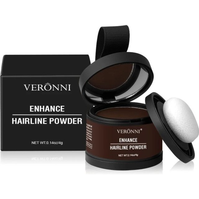 Puder do wypełniania linii włosów 4g Korekta kącików i przerzedzonych włosów Natychmiastowy efekt Naturalny wygląd Łatwa aplikacja Dark Brown