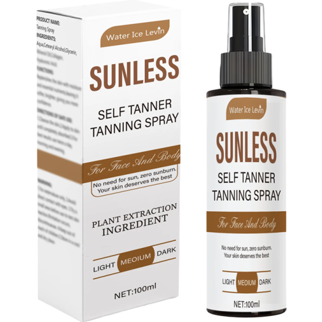 Samoopalający spray Bez formaldehydu Z ekstraktami roślinnymi Brązowy naturalny odcień 100 ml Szybkoschnący do twarzy i ciała dla mężczyzn i kobiet