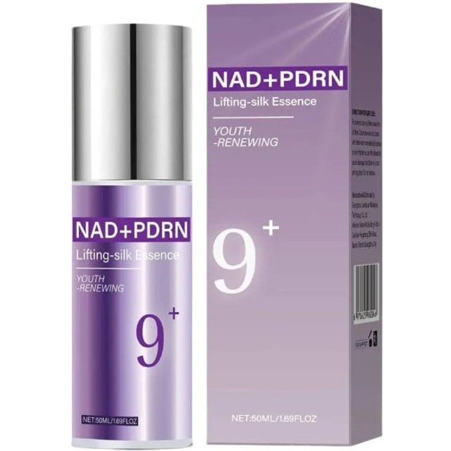 Serum do twarzy 50 ml z NAD+ i PDRN Lifting i ujędrnienie skóry Szybkie wchłanianie bez tłustego filmu Fioletowa butelka Do pielęgnacji domowej