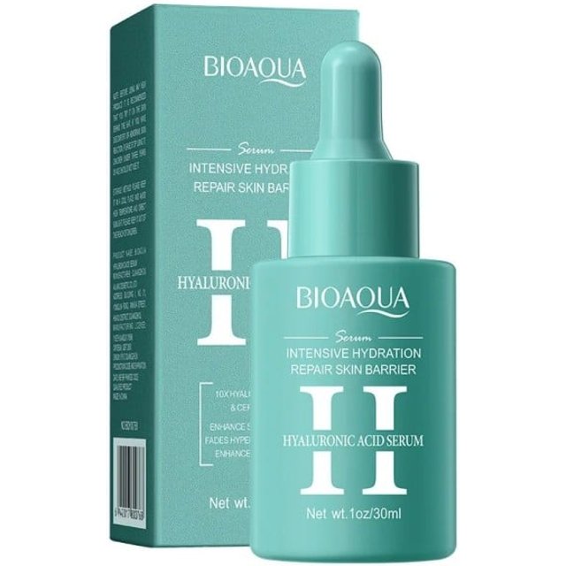 Serum do twarzy z kwasem hialuronowym 30 ml do intensywnego nawilżenia skóry, rozjaśnienia, odżywienia i ujednolicenia kolorytu cery oraz odbudowy