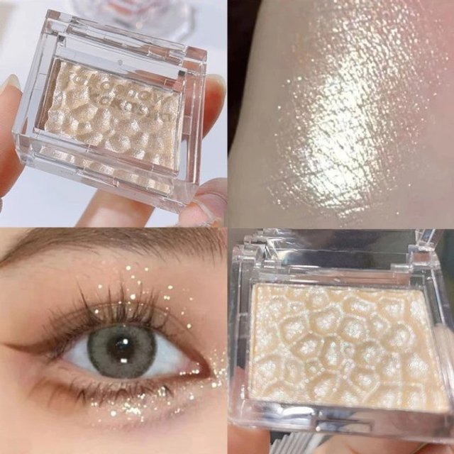 Shimmering Face Illuminator Perłowy rozświetlający cień do powiek Błyszczący rozświetlacz do twarzy 3