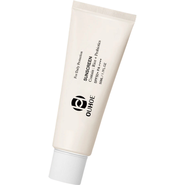 Sonnenschutzcreme für das Gesicht SPF 50+ 100 ml mit Reis und Probiotika Wasserfest Hauthydration und UV-Schutz Nicht fettende Textur Für die tägliche Pflege