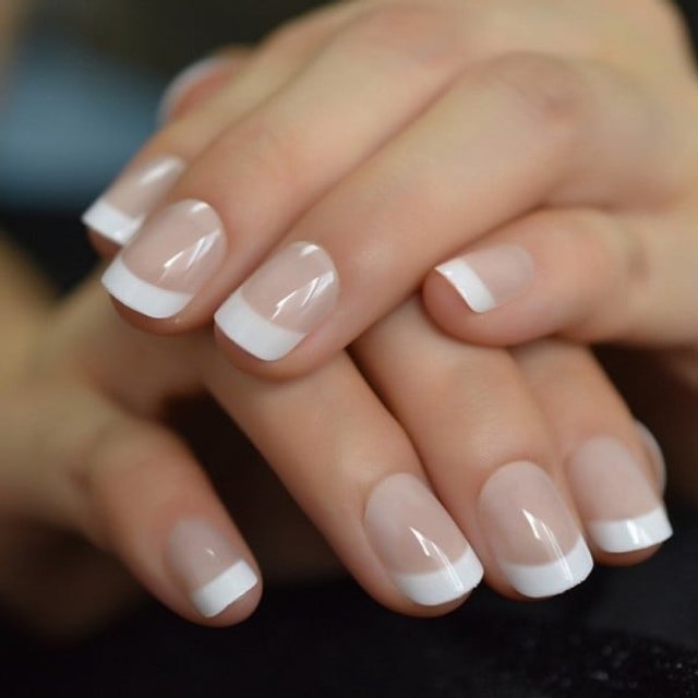 Sztuczne paznokcie French manicure 24 szt 2