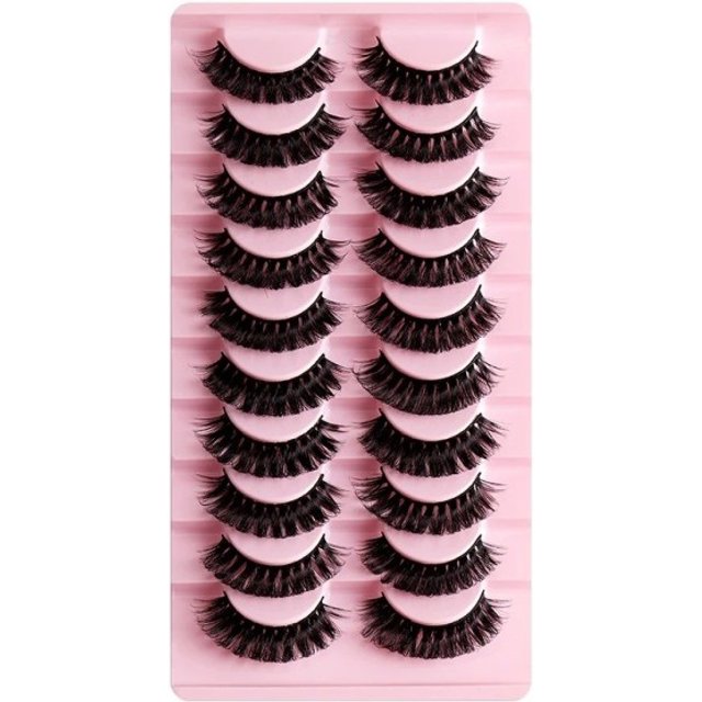 Sztuczne rzęsy 10 par Dramatyczne paski Sztuczne rzęsy Strip Mink Lashes 7