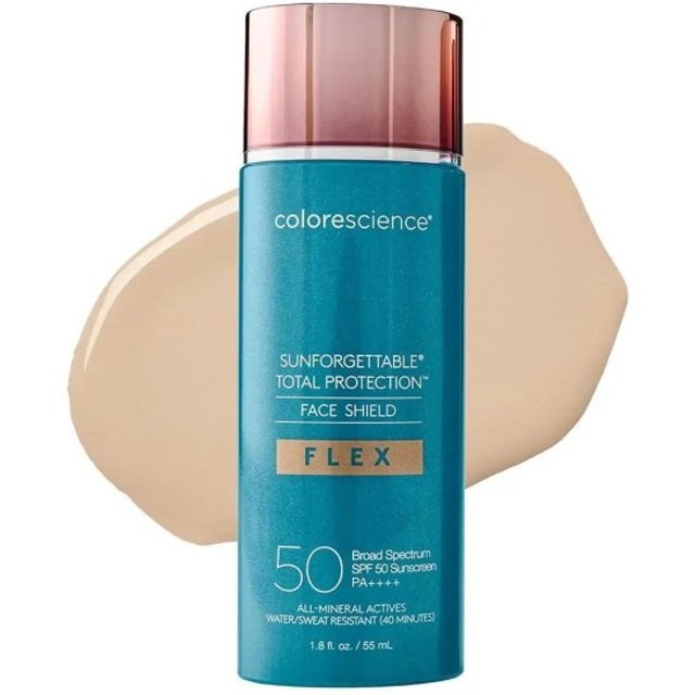 Tönender Sonnenschutz für das Gesicht SPF 50 55 ml Mineralischer Schutz Wasserfest Wasserartige Textur Heller Farbton Für alle Hauttypen und die tägliche Pflege