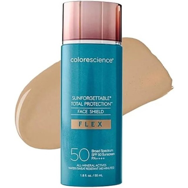 Tonowany krem przeciwsłoneczny do twarzy SPF 50 55 ml Ochrona mineralna Wodoodporny Wodna tekstura Średni odcień Dla wszystkich typów skóry