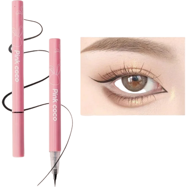 Ultracienki kolorowy eyeliner Wodoodporny matowy eyeliner czarny