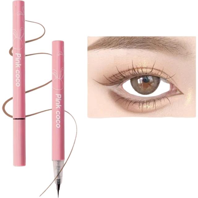 Ultracienki kolorowy eyeliner Wodoodporny matowy eyeliner jasny brąz
