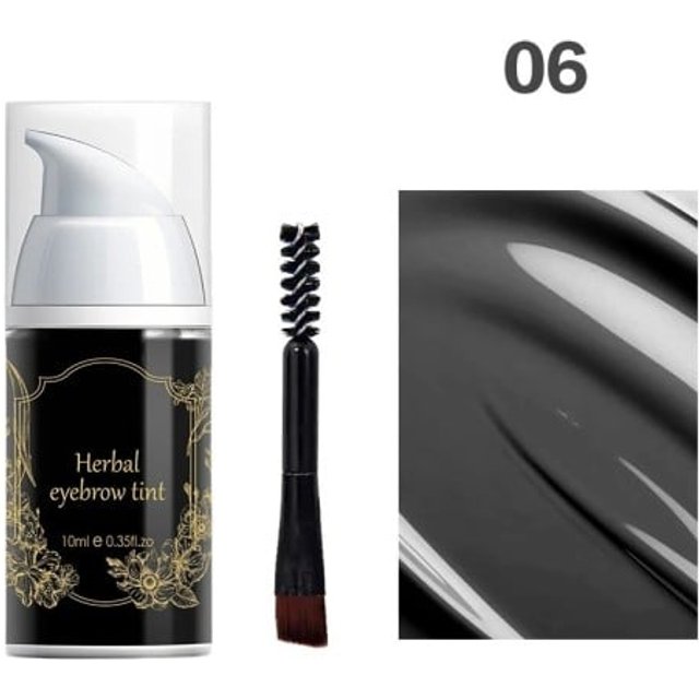 Wodoodporna półtrwała farba do brwi 10 ml 2,4 x 7,7 cm w 6 naturalnych odcieniach z trwałością 3-7 dni dla długotrwałego makijażu 6