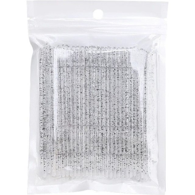 Zestaw mikro szczoteczek do rzęs P3312 czarny 100 szt